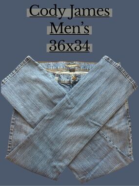 Cody James Men’s Medium Wash Jeans 34x36 Excellent Condition Western